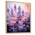 thumbnail image 2 of Designart "pasture Lavender Enchantment I" Floral & Botanical Floater Framed Canvas Wall Art, 2 of 7