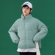 thumbnail image 1 of Chaqueta de pana de invierno acolchada de algodón para mujer, cuello corto de la chaqueta de algodón acolchada pequeña más abrigo, 1 of 6