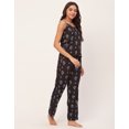 thumbnail image 3 of Moomaya Sleepwear, Spaghetti Strap Top Pajama Set, Chic Cami Pant Pjs Night Suit For Women'S, 3 of 9
