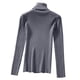 thumbnail image 5 of Otoño Invierno 2020, suéteres de punto de cuello alto para mujer, suéter ajustado de manga larga Gris Yuyangstore Suéter de punto de mujer, 5 of 8