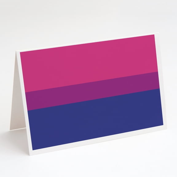 Bisexual Pride Greeting Cards and Envelopes Pack of 8
