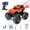 Orange, variant on Amphibious Shark RC Car with Water Spray, Remote Control Monster Truck with 2 Rechargeable Batteries, 360° Spins, LED Lights, All Terrain Toy for Kids