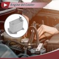 thumbnail image 2 of Enfriador de aceite del motor Unique Bargains para Land Rover Range Rover 3.6 TD V8 2002, enfriador de aceite de transmisión No.6H4Q6C711CF, aleación de aluminio, tono plateado, 1 Pcs, 2 of 6