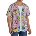 thumbnail image 2 of Kdxio Men's Hawaiian Shirt for Men Short Sleeve Shirt Cute Donuts Summer Casual Holiday Beach Button Down T-Shirts, 2 of 7