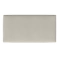 thumbnail image 4 of Simpli Home Morrison 49 inch Wide Mid-Century Modern Table Ottoman in Cream White Woven-Blend Fabric, 4 of 9