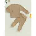 thumbnail image 4 of Bagilaanoe 2pcs Baby Boys Pants Set Newborn Long Sleeve T-Shirts Tops + Leggings 6M 12M 18M 24M 3T Kids Casual Clothes, 4 of 9