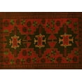 thumbnail image 1 of Ahgly Company Machine Washable Indoor Rectangle Persian Yellow Traditional Area Rugs, 5' x 7', 1 of 4