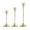 Bronze, variant on 3PCS Vintage Brass Gold Taper Candlestick Holders for Table Decor, Tall Sturdy Metal Build, Fits Pillar Candles, Great for Wedding Fireplace & Dining Centerpieces, Ideal Housewarming Gift