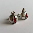 thumbnail image 1 of CUITING 925 Silver Gold  Crystal Pomegranate Drop Dangle Earrings Jewelry Gift-#5, 1 of 2