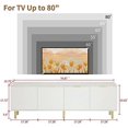 TV Stand for 65+ Inch TV Modern TV Console for Living Room Bedroom Wood