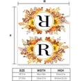 thumbnail image 5 of Fall Maple Leaves Monogram Letter R Mailbox Cover Magnetic 25.5x21 Inch, Family Last Name Initial Post Letter Box Covers, Autumn Thanksgiving Seasonal Outdoor Yard Oversized Mailbox Decor, 5 of 6