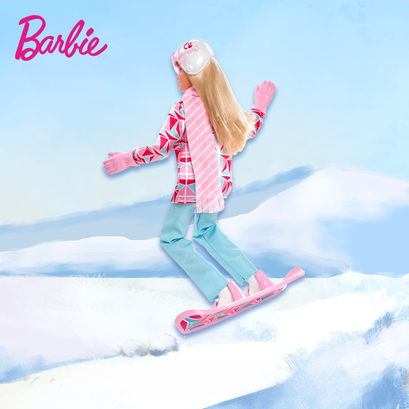Original Barbie Doll Ski Set Christmas Snowboarder Blonde Fashion