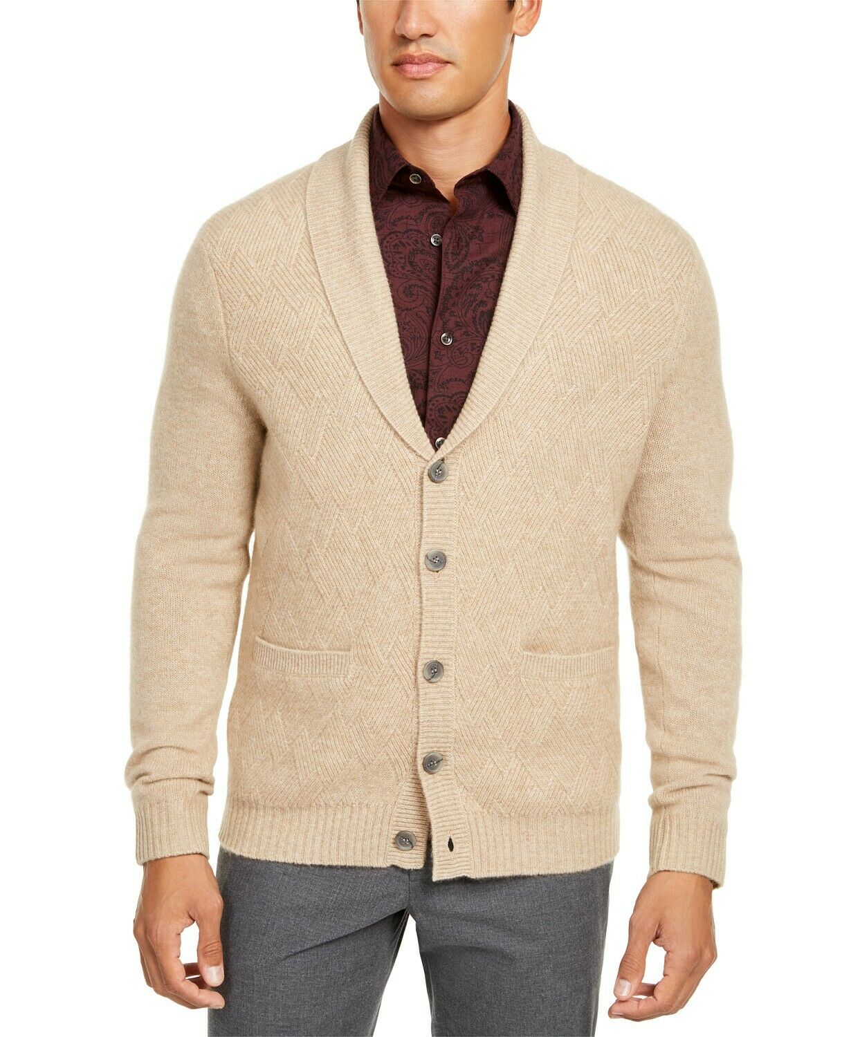 Tasso elba sweater on sale shawl collar pullover