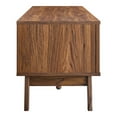 thumbnail image 3 of Media TV Stand Console Table, Walnut, Wood, Living Room Lounge Cafe Lobby Hospitality Restaurant, Modern Contemporary HB34348, 3 of 9