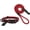 Red, variant on HOOZA Quick Clip Dog Collar & Rope Leash Set, Black Medium – Magnetic Buckle, Reflective