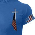 thumbnail image 4 of Blekii T-Shirt à Manches Courtes et Col Rond pour Hommes, Mode Décontractée pour la Journée de l'Indépendance - Doux et Confortable, Petit Imprimé, Design de Vacances d'Été - Parfait pour la Célébration du 4 Juillet, Bbq d'Été, 4 of 5