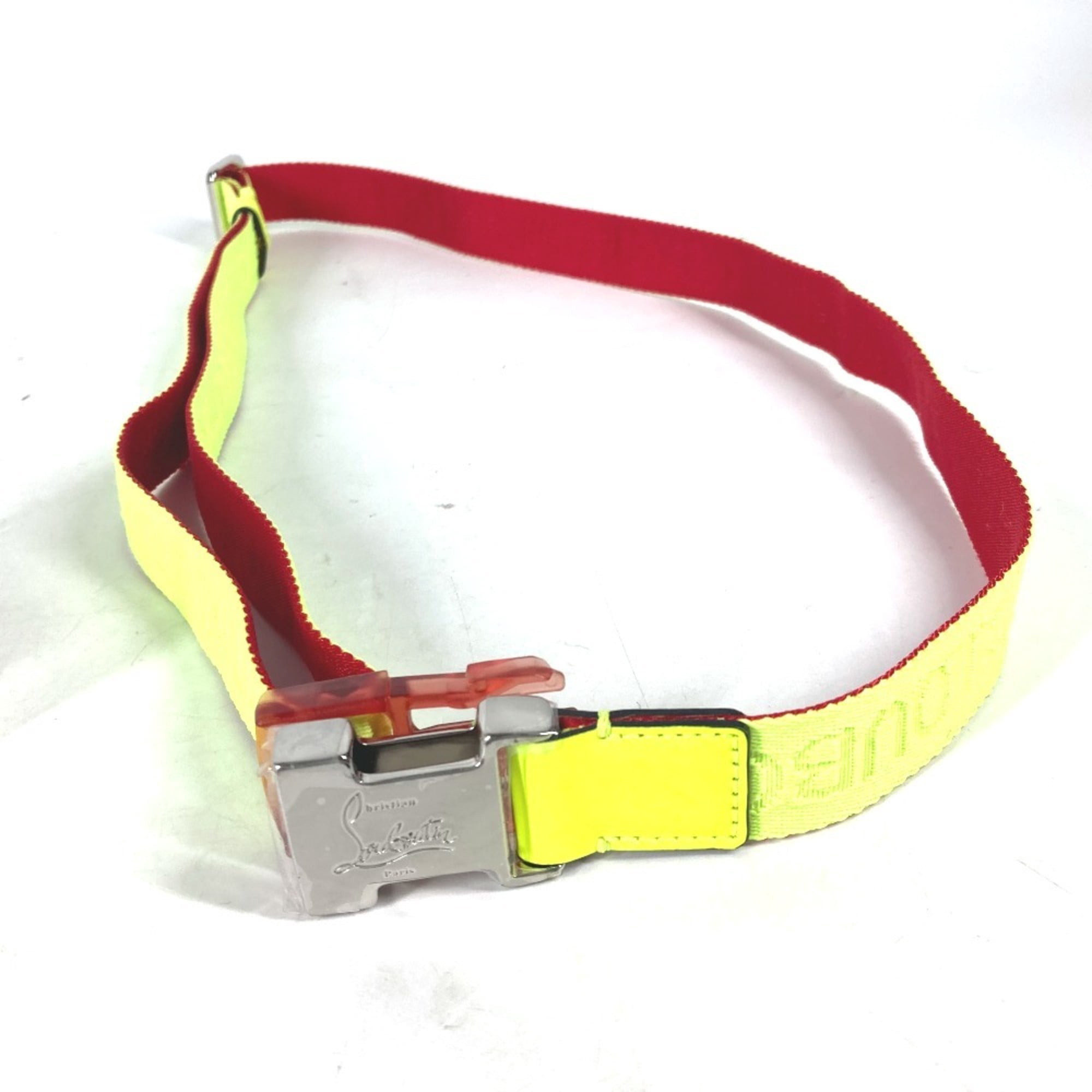 Pre-Owned Christian Louboutin Buckle Belt Canvas Men display picture 1