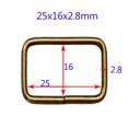 thumbnail image 2 of MLINS 100pcs Metal Buckle Ring Zinc Alloy Strap Keeper for Shoes Belts Bags Strap (Bronze), 2 of 8