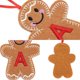thumbnail image 4 of A-Z Gingerbread Man Doll Christmas Decoration Pendants Xmas Tree Hanging Ornament Christmas for Home New Year Kids Gift, 4 of 5
