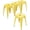 Yellow, variant on 18 Inch Stackable Metal Stools Industrial Short Stools Backless Barstools Classroom Chairs Metal Dining Chairs Set of 4 for Kitchen, School & Dining Yellow