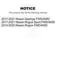 thumbnail image 2 of Transit Auto Front Rear Complete Suspension Shocks Strut and Coil Spring Mount Assemblies Kit for Car Nissan Rogue Sport Qashqai FWD/AWD - Left Right Side (Driver Passenger) K78M-100416, 2 of 2