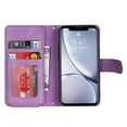 thumbnail image 5 of Feishell Compatible with for iPhone XR Wallet Case Crossbody, Zipper Phone Case with RFID Blocking Card Holder Wrist Strap Leather Purse Gift for Women For iPhone XR, Purple, 5 of 10