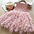 thumbnail image 2 of EnJoCho Fashion Lace Dress toddler Girls Princess Dress Sleeveless Cake Dresses Kids Party Wedding Birthday Tutu Gown Children Clothing Baby Girl Trendy Dress Outfits 3-4 Years, 2 of 9