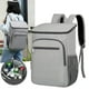 thumbnail image 3 of Mochila térmica con aislamiento, bolsa térmica ligera para adultos, mochila de Camping, mochila más fresca para el almuerzo, para viajes y senderismo Gris, 3 of 8