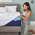 thumbnail image 2 of Sleep Innovations Ultra Soft Support Gel Memory Dual Layer Foam Mattress Topper, 4 Inches, Full, 2 of 2