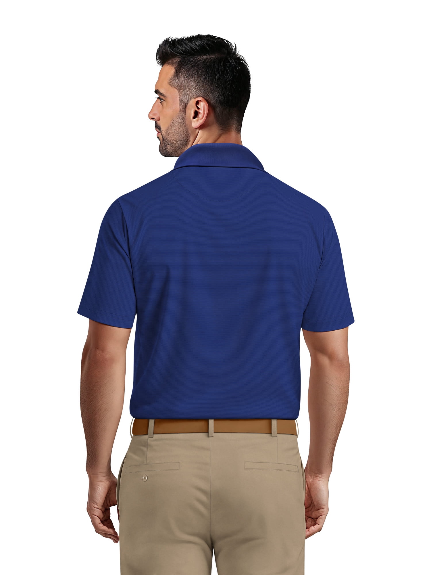 Ben Hogan Men's & Big Men's Performance Solid Polo Shirt with Short Sleeves, Sizes S-5XL