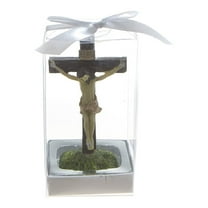 Mega Favors Keepsake Figurine 12 pcs Jesus Crucifixion on Cross | Awesome Decorations or Party Favors | for Baptism, First Communion, Religious and Special Celebrations