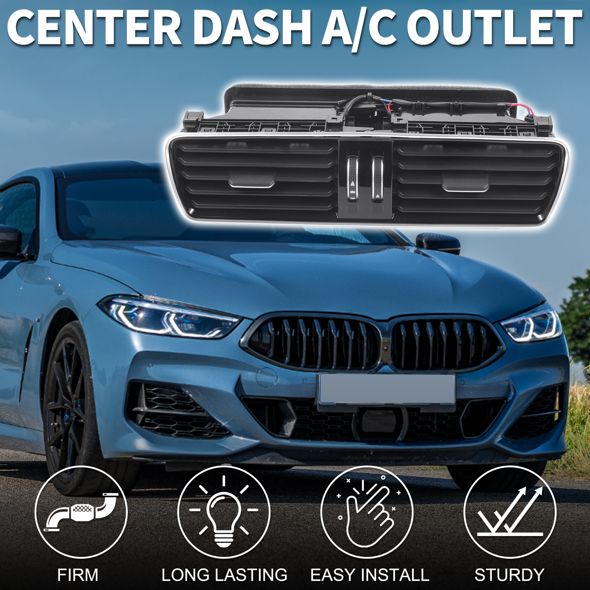 Unique Bargains Center Dash A/C Outlet 3AD819728A for Volkswagen Passat Vehicle Accessory