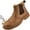 Khaki, variant on Ecetana Men's Work Boots Waterproof Wear-Resistant Steel Toe Safety Protective Shoes