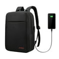 thumbnail image 1 of Laptop Backpack for 16-inch Laptop Notebook Business Travel Backpack with USB Charging Port Luggage Strap Multi-function Water-repellent Backpacks Student Computer Bag for College Office Men, 1 of 7