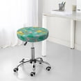 thumbnail image 7 of Bingfone Happy Summer Padded Round Bar Stool Cover Cushion with Elastic Fabric Round Chair Seat - Happy Summer, 7 of 7