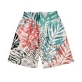thumbnail image 3 of kingque Hawaiian Print Shorts for Men Surfing Swimming Board Shorts Trunks Swimwear Beachwear Summer Short Pants, 3 of 4
