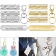 thumbnail image 6 of 100Pcs Lobster Clasp Trigger Swivel Clasps Split Keyring Fob Key for Ring, 6 of 10