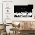 thumbnail image 5 of Elephant Stock Dallas Skyline Bw Wall Art - Horizontal Canvas Wall Art - Living Room Wall Decor - City Canvas - Black And White Decor - 12" x 8", 5 of 8