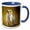 Blue/White, variant on 3drose, Baby Seagull on Fregate Island, Seychelles-af39 Awr0020 - Alison Wright, 11oz Two-tone Yellow Mug