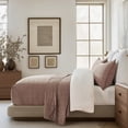 thumbnail image 4 of EVERGRACE 100% Cotton Box Stitch Quilt Bedding Set King Size 3 Pieces, Garment-Washed Lightweight Soft Cozy Coverlet, Oversized Quilted Bedspread Sets with 2 Shams for All Season, Clay, 4 of 8