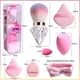 thumbnail image 3 of Juego de esponjas de maquillaje JPNK, 20 unidades, con brocha para polvos, 3 of 6