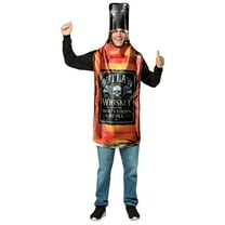 Rasta Imposta Get Real Whisky Bottle Halloween Costume, Adult One Size Fits Most, Brown