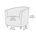 thumbnail image 3 of ATJIA Club Chair Slipcover Stretch Tub Chair Cover Waterproof Barrel Chair Covers Armchair Covers Sofa Cover for Living Room, 3 of 10