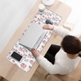 thumbnail image 3 of Long Mouse Pads for Desk,White Cow Milk Strawberry Pattern Desk Mats on Top Of Desks, Desk Mouse Pad Extra Large with 3mm Non-Slip Base and Stitched Edge for Gaming,Office,Work,Home 31.5"x11.8", 3 of 6