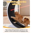 thumbnail image 2 of NovaCraftCat Wheel, PP Plastic Cat Exercise Wheel for Quiet Running Indoor Use, 31.5" Cat Treadmill with Carpeted Wheel, Cat Exerciser Helps Cats to Lose Weight and Keep Health, Easy to Install（Gray）, 2 of 14