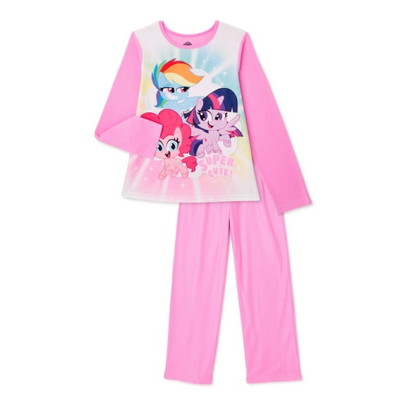 My Little Pony Girls 4-12 Pajama Set, 2 Piece