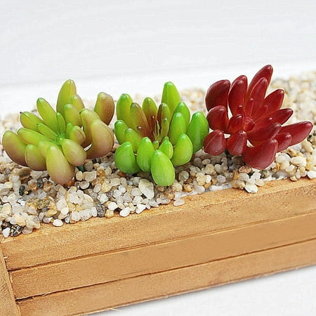 15 Piece Mini Mr.Garden Artificial Plant Mini Fingered Citron Lifelike Plant For Display 15 Pieces 3 Colours ()
