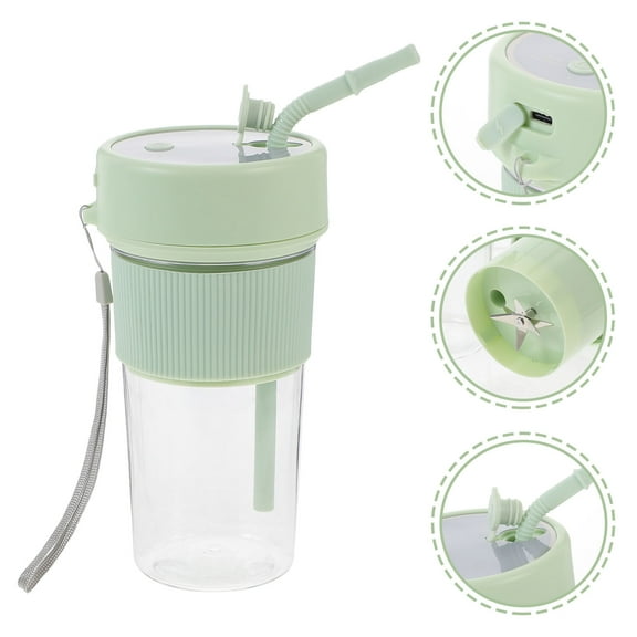 Soimiss Cordless Portable Juicer Cup with Leak Proof Lid for Shakes and Smoothies