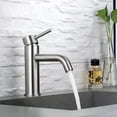 thumbnail image 2 of Single Hole Bathroom Sink Faucet, Lever Handle Solid Brass Basin Faucet, 2 of 5