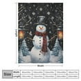 thumbnail image 4 of JEUXUS  Snowman Snowflake Throw Blanket Christmas Decoration Reindeers, , Plush, Warm, Cozy Reversible Holiday Blanket, 4 of 6